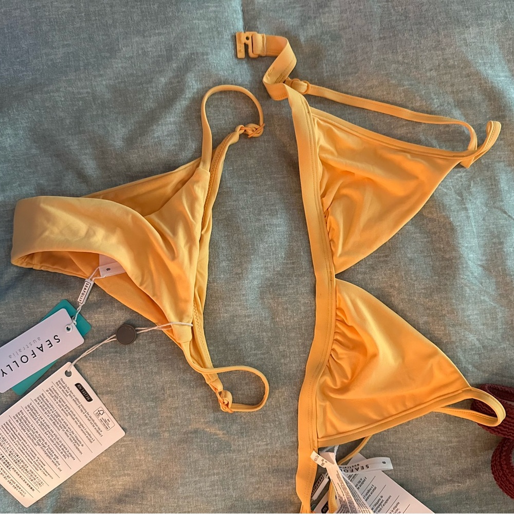 Active USA Yellow String Bikini